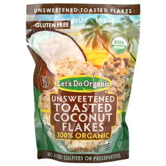 Edward & Sons, Let's Do Organic, 100% Organic Unsweetened Toasted Coconut Flakes, 7 oz 2pack