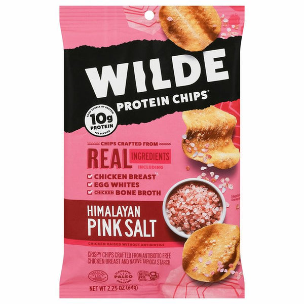 Wilde Gluten Free Protein Chips Himalayan Pink Salt & Chicken -- 2.05 oz