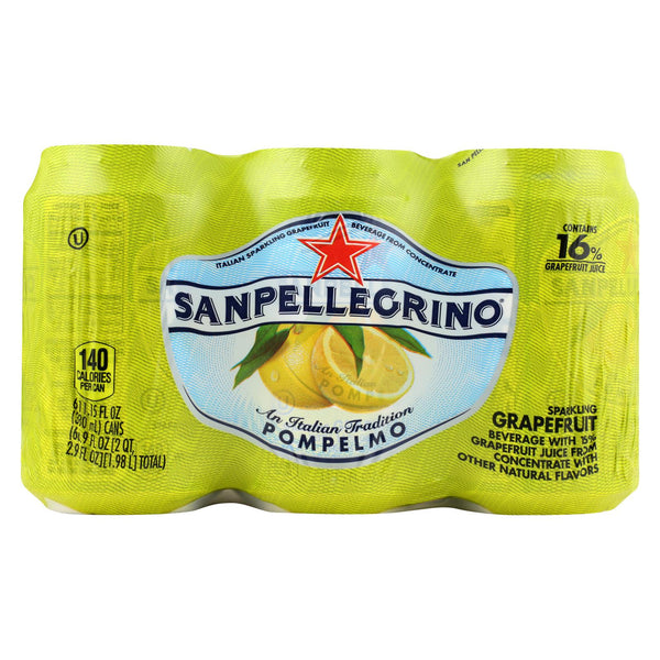 San Pellegrino Sparkling Water - Pompelmo Grapefruit - Case Of 4 - 11.1 Fl Oz.