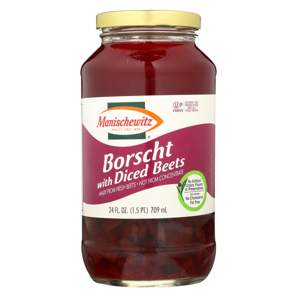 Manischewitz Borscht With Shredded Beets - Case Of 12 - 24 Oz.