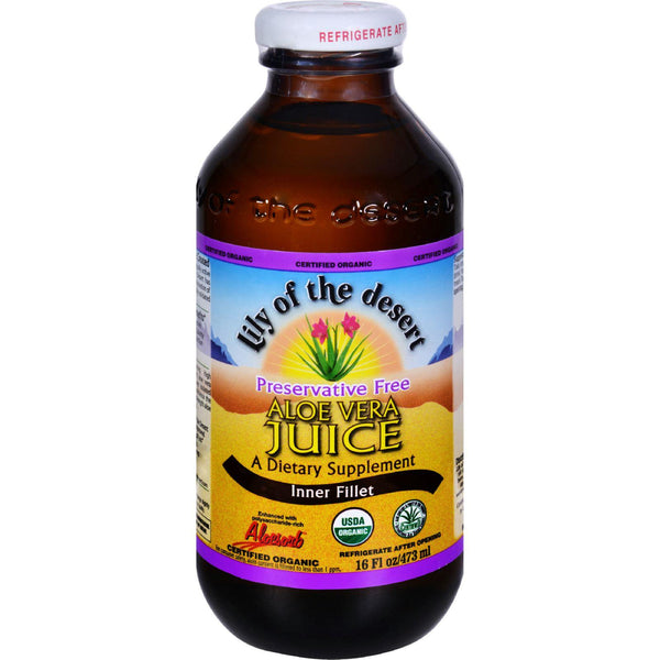 Lily Of The Desert Organic Aloe Vera Juice Inner Fillet - 16 Fl Oz