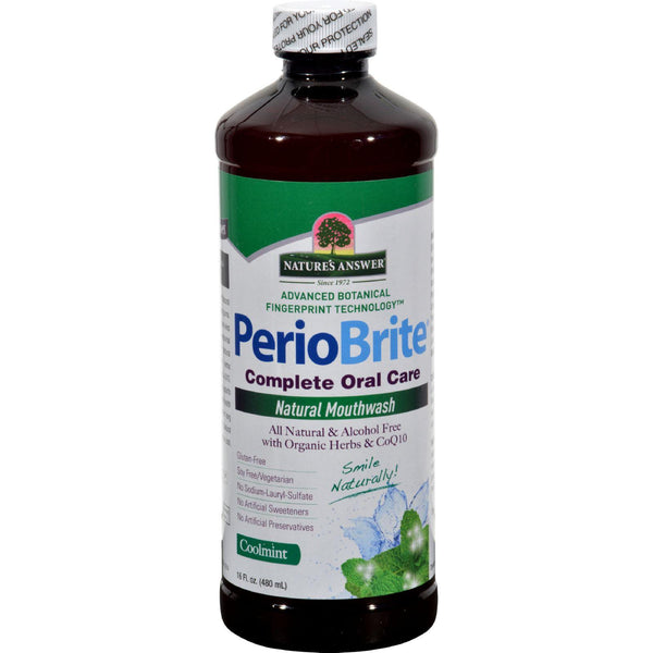 Nature's Answer Periowash Mouthwash Alcohol-free Cool Mint - 16 Fl Oz