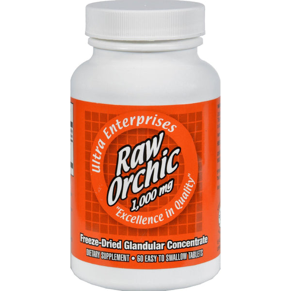 Ultra Glandulars Raw Orchic - 1000 Mg - 60 Tablets