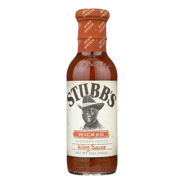 Stubb's Wicked Wing Sauce - Case Of 6 - 12 Fz