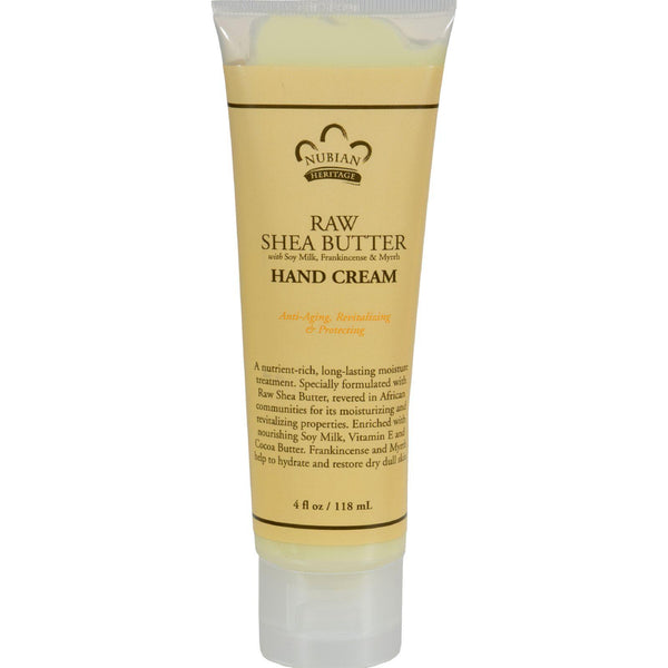 Nubian Heritage Hand Cream - Raw Shea With Frankincense - 4 Oz