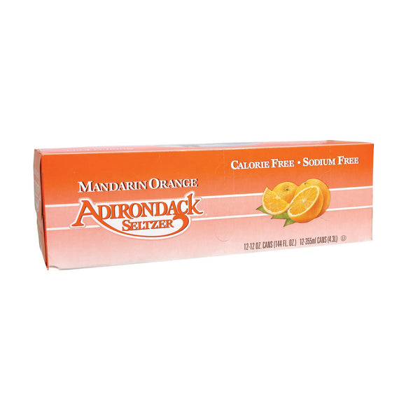 Naturals Adirondack Seltzer - Mandarin Orange - Case Of 2 - 12 Fl Oz.