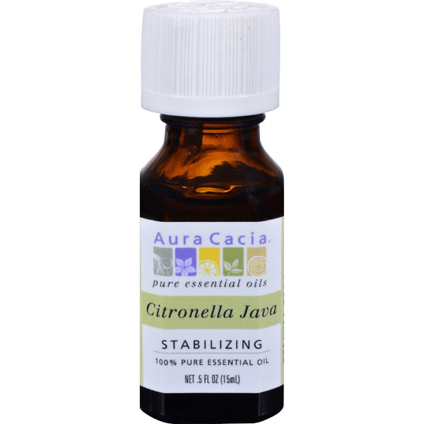 Aura Cacia Pure Essential Oil Citronella Java - 0.5 Fl Oz
