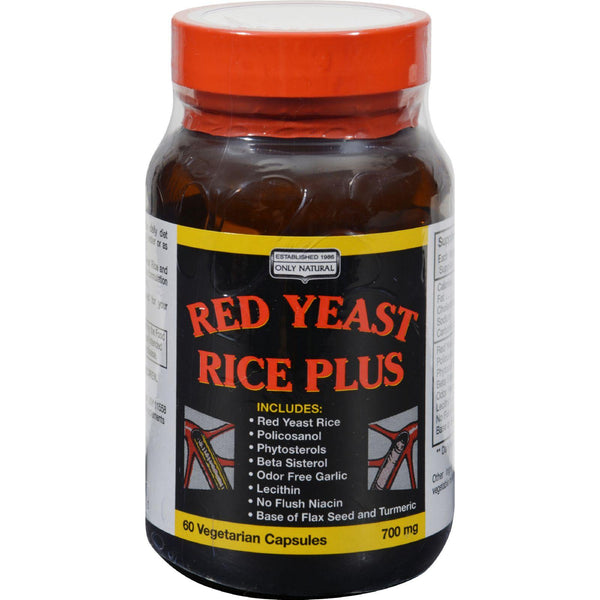 Only Natural Red Yeast Rice Plus - 60 Vcaps