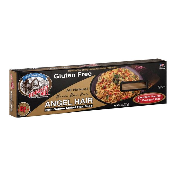 Hodgson Mills Brown Rice Angel Hair Pasta - Case Of 12 - 8 Oz.