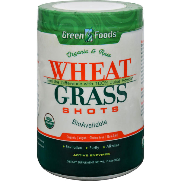 Green Foods Organic And Raw Wheat Grass Shots - 10.6 Oz