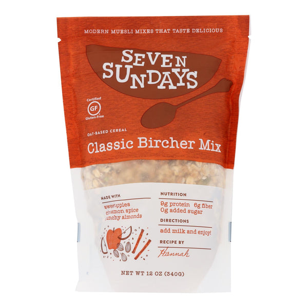 Seven Sundays Unsweetened Bircher Muesli - Case Of 6 - 12 Oz