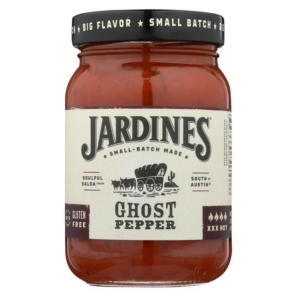 Jardines Ghost Pepper Salsa - Xxx Hot - Case Of 6 - 16 Oz.
