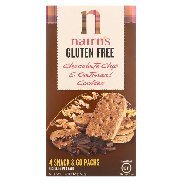 Nairn's Oatmeal And Chocolate Chip - Chocolate - Case Of 12 - 5.64 Oz.