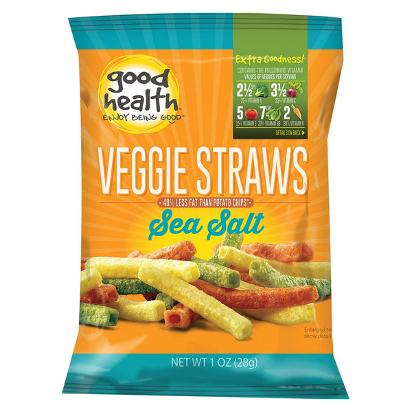 Good Health Veggie Straws - Sea Salt - Case Of 24 - 1 Oz.