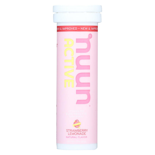 Nuun Hydration Nuun Active - Strawberry Lemonade - Case Of 8 - 10 Tablets