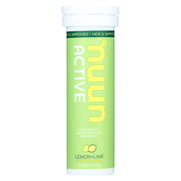 Nuun Hydration Nuun Active - Lemon And Lime - Case Of 8 - 10 Tablets