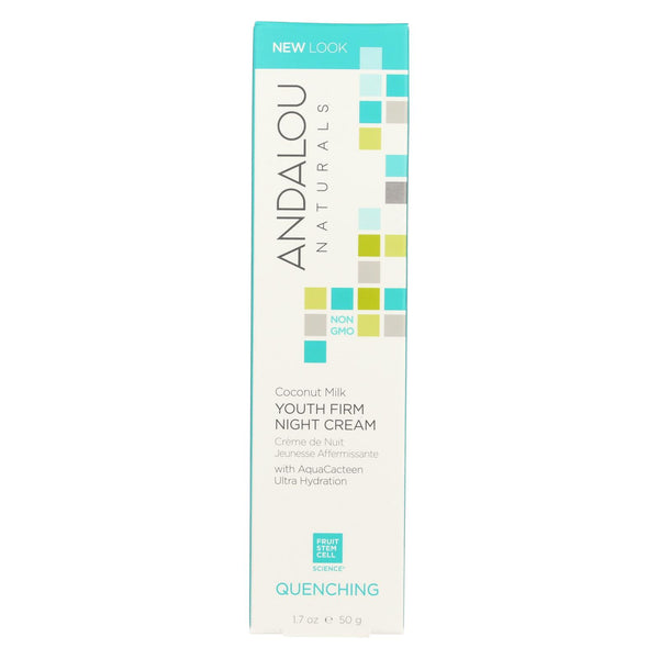 Andalou Naturals Coconut Milk - Youth Firm Night Cream - 1.7 Oz
