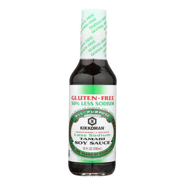 Kikkoman Tamari Less Sodium Soy Sauce - Case Of 6 - 10 Fz