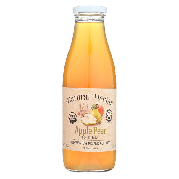 Natural Nectar Fruit Juices - Apple Pear - Case Of 6 - 25.4 Fl Oz.
