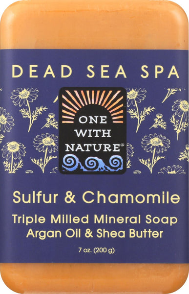 One With Nature Bar Soap - Chamomile And Sulfur - Case Of 6 - 7 Oz.