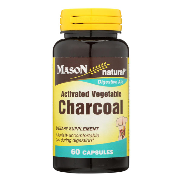 Mason Natural Activated Vegetable Charcoal Dietary Supplement - 1 Each - 60 Cap