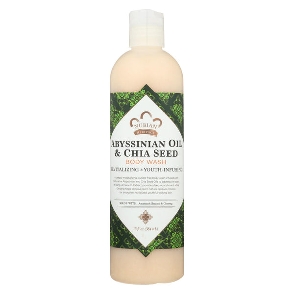 Nubian Heritage Body Wash - Abyssinian - Case Of 1 - 13 Oz.