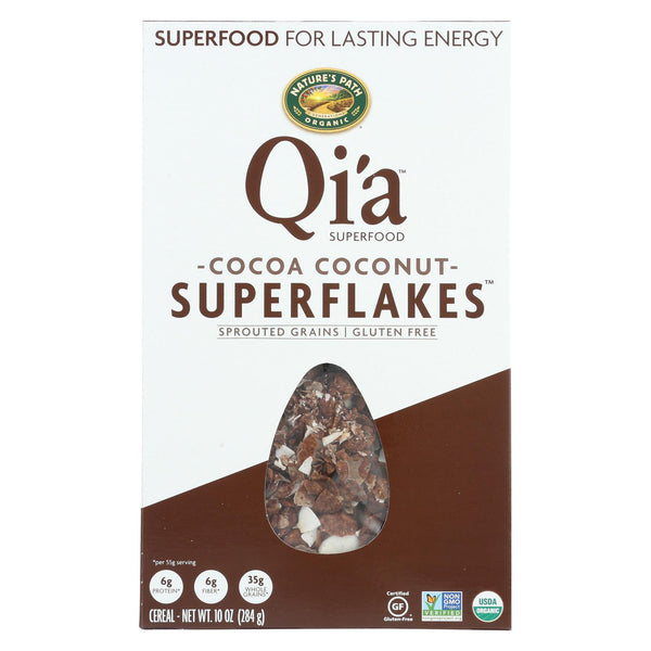 Nature's Path Organic Qi'a Superflakes - Cocoa Coconut - Case Of 12 - 10 Oz.