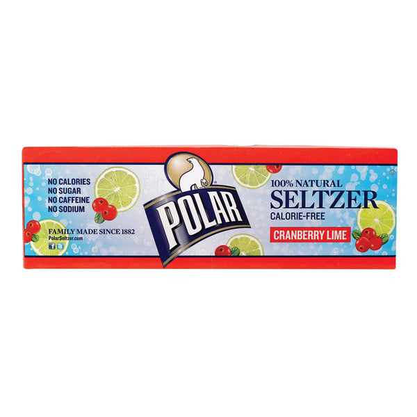 Polar Beverages Sleltzer - Cranberry Lime 12pk - 12-12 Fl Oz