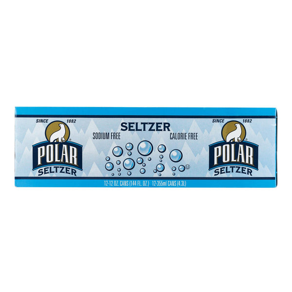 Polar Beverages Seltzer - Plain - 12-12 Fl Oz