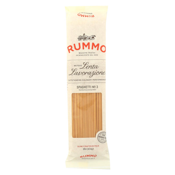 Rummo Lenta Lavorazione Spaghetti No. 3 - Case Of 20 - 16 Oz
