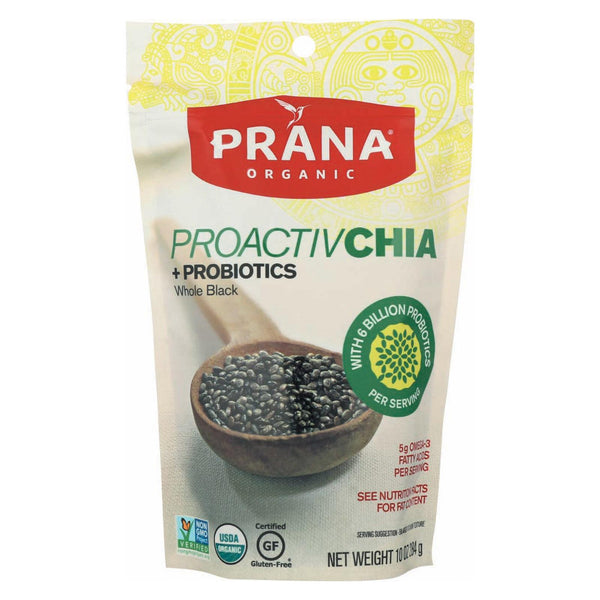 Prana Organics Proactiv Chia - Organic - Whole Black - Case Of 6 - 10 Oz
