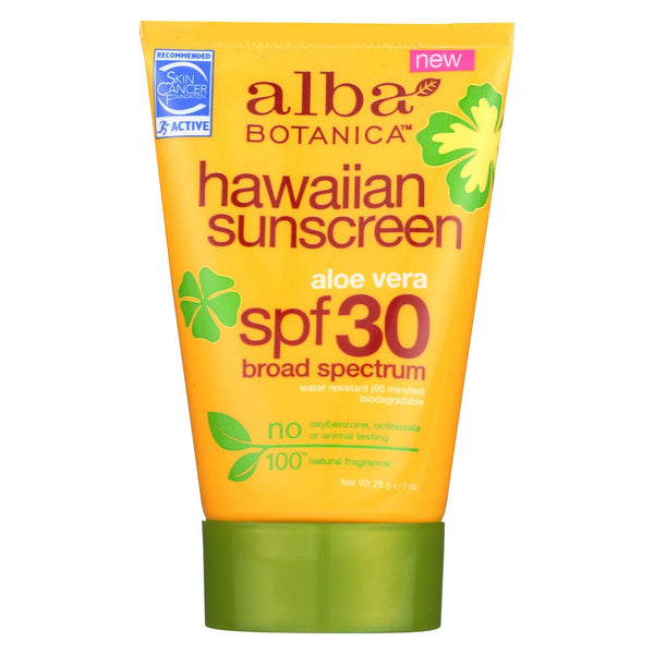 Alba Botanica Sunscreen - Hawaiian - Spf30 - 1 Oz