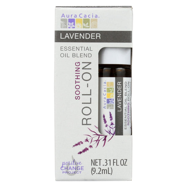Aura Cacia Lavender - Roll On - Oil - Case Of 4 - .31 Fl Oz