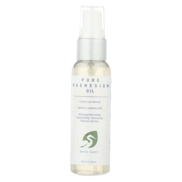 White Egret Pure Magnesium Oil With 74 Ionic Minerals - 1 Each - 2 Fz