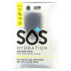 Sos Hydration - Drink Mix - Citrus - Case Of 5 - 10-0.16 Oz.