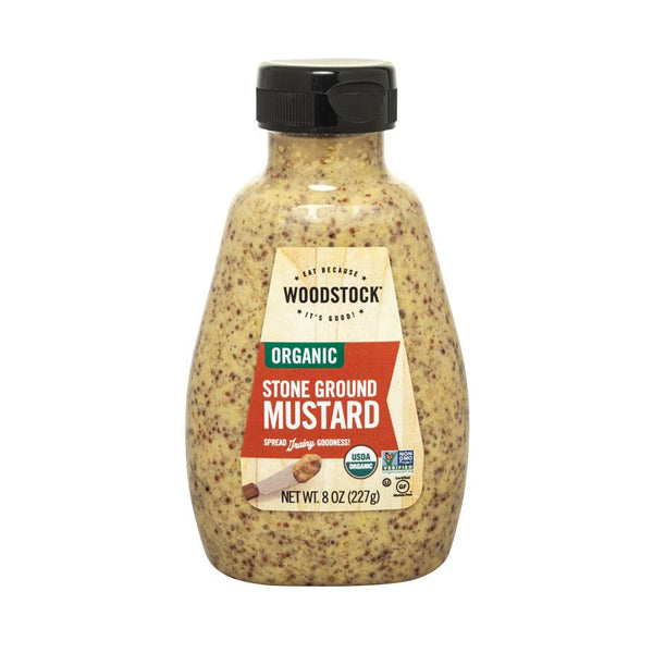 Woodstock Organic Mustard - Stoneground - 8 Oz.