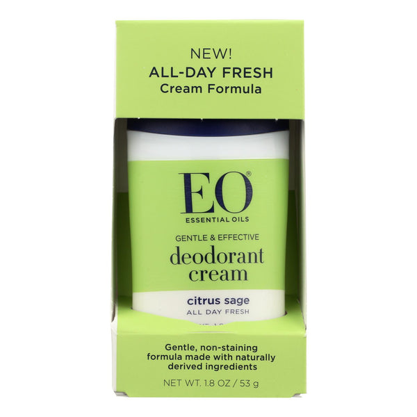 Eo Products - Deodorant Cream Citrus Sage - 1 Each - 1.8 Oz