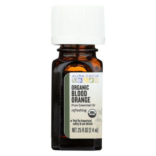 Aura Cacia Essential Oil - Blood Orange - Case Of 1 - .25 Fl Oz.