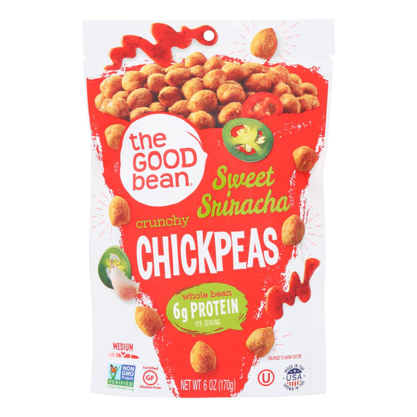 The Good Bean Crunchy Chickpeas, Sweet Sriracha, Medium - Case Of 6 - 6 Oz