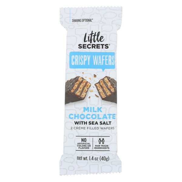 Little Secrets Crispy Wafer - Milk Chocolate With Sea Salt - Case Of 12 - 1.4 Oz.