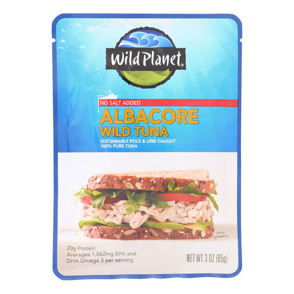 Wild Planet Wild Albacore Tuna With No Salt - Case Of 24 - 3 Oz