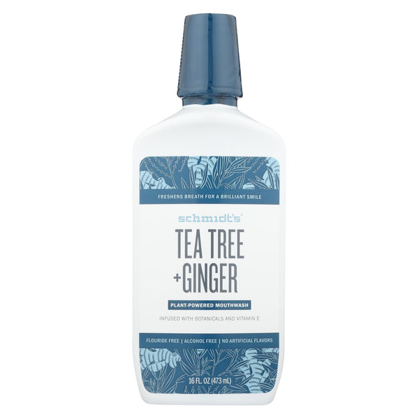 Schmidt's - Mouthwash Tea Tree Ginger - 1 Each - 16 Fz