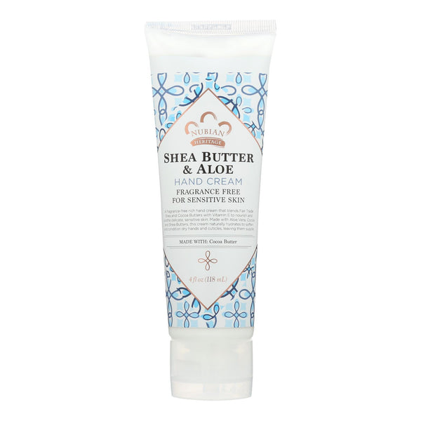 Nubian Heritage - Hand Cream Shea Butter Aloe - 1 Each - 4 Fz