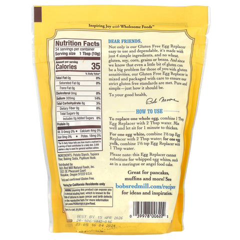Bob's Red Mill, Egg Replacer, 12 oz (340 g)-2 PACK