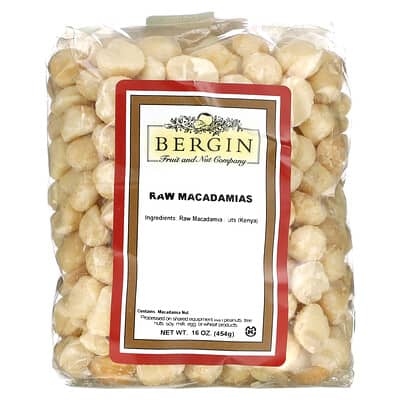 Bergin Fruit and Nut Company Raw Macadamias 16 oz (454 g)