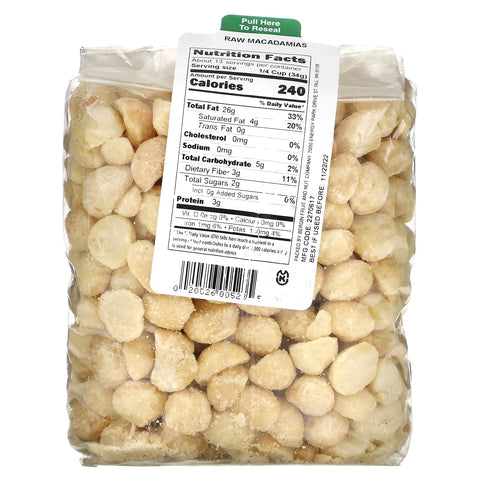 Bergin Fruit and Nut Company Raw Macadamias 16 oz (454 g)