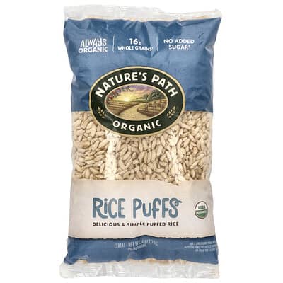Nature's Path, Organic Rice Puffs Cereal, 6 oz (170 g)-3PACK