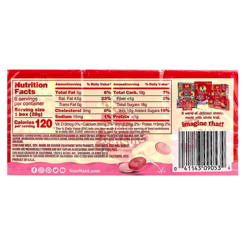 Sun-Maid, Yogurt Covered Raisins, Strawberry & Vanilla, 6 Boxes, 1 oz (28.3 g) Each 2 PACK