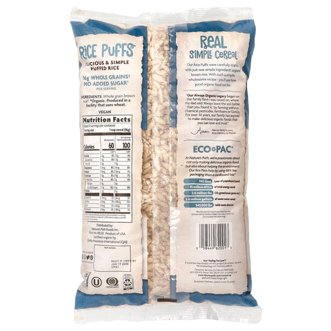 Nature's Path, Organic Rice Puffs Cereal, 6 oz (170 g)-3PACK