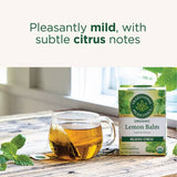 Traditional Medicinals, Organic Lemon Balm, Caffeine Free, 16 Wrapped Tea Bags, 0.85 oz (24 g)